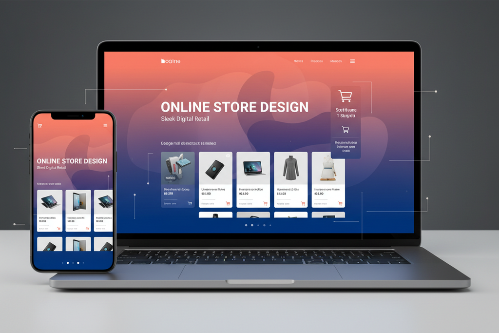 تصميم المتاجر الإلكترونية