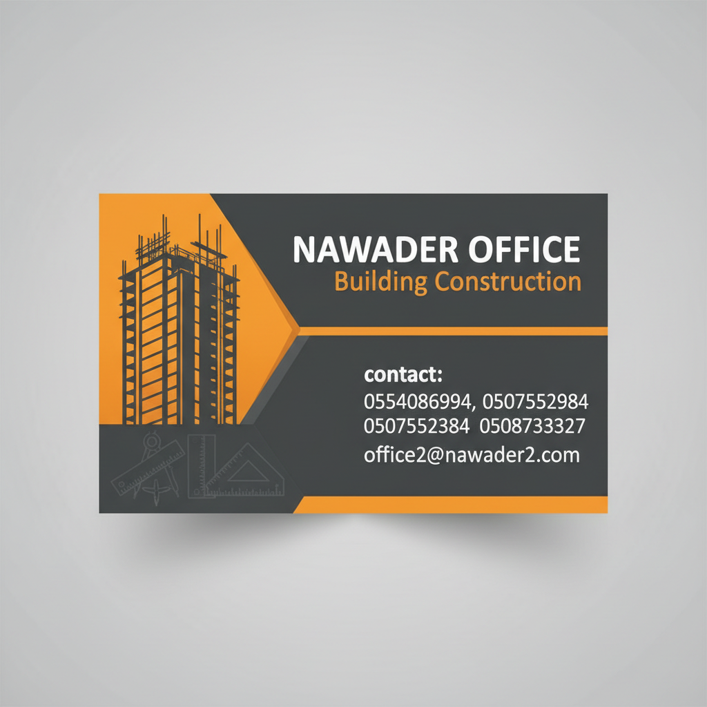 خدمات إنشاء وتشطيب المباني - مكتب نوادر